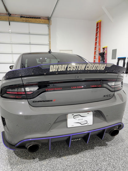 15 - 23 Dodge Charger Custom Text Taillight Decal - Speedlogix