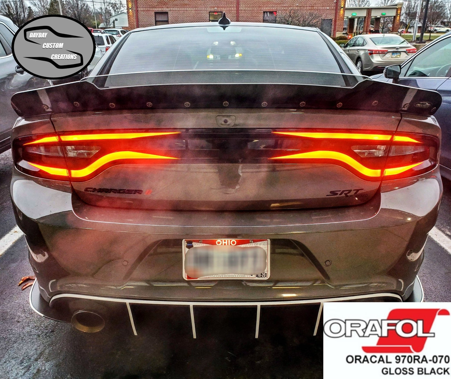 15 - 23 Dodge Charger Taillight Decal Design 3 - Speedlogix