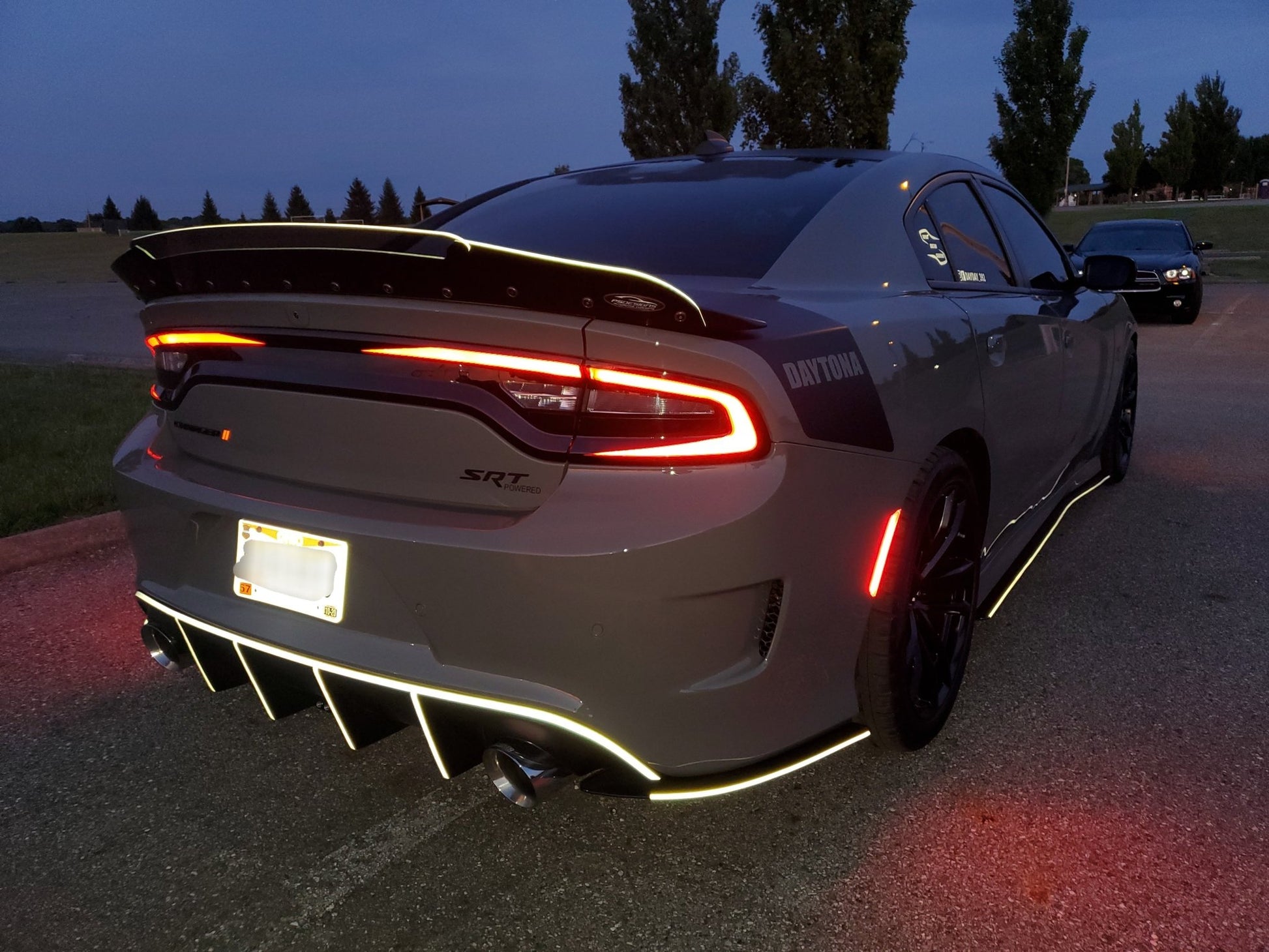 15 - 23 Dodge Charger Taillight Decal Design 5 - Speedlogix