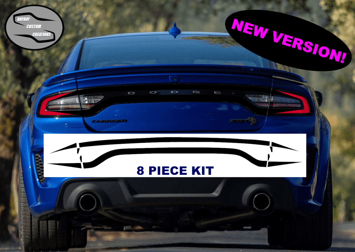 15 - 23 Dodge Charger Taillight Decal Design 6 - Speedlogix