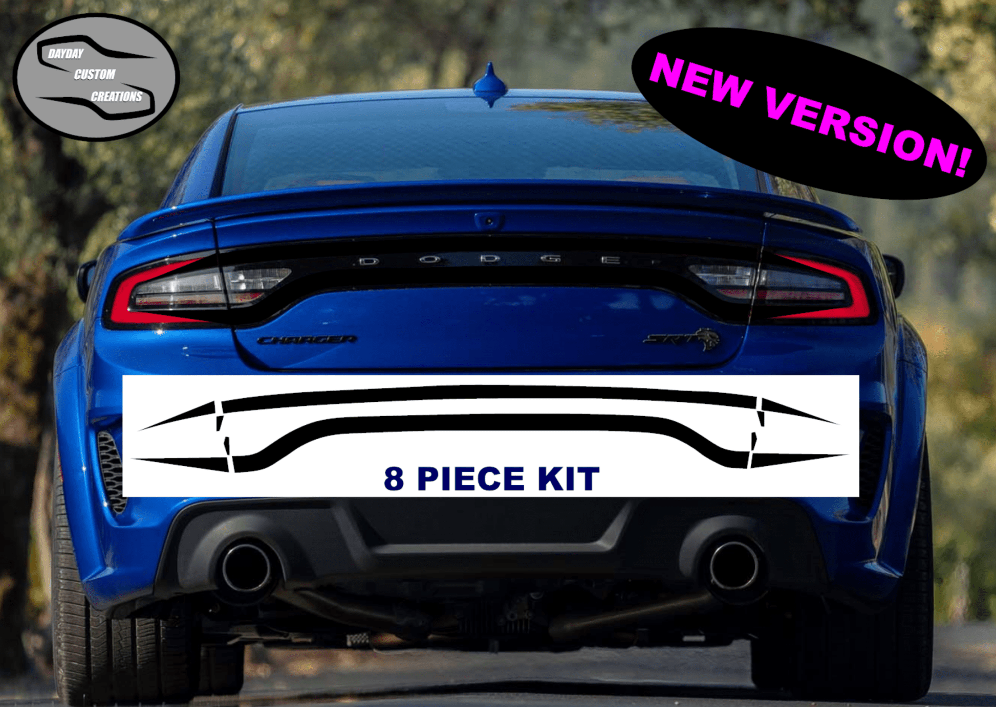 15 - 23 Dodge Charger Taillight Decal Design 6 - Speedlogix