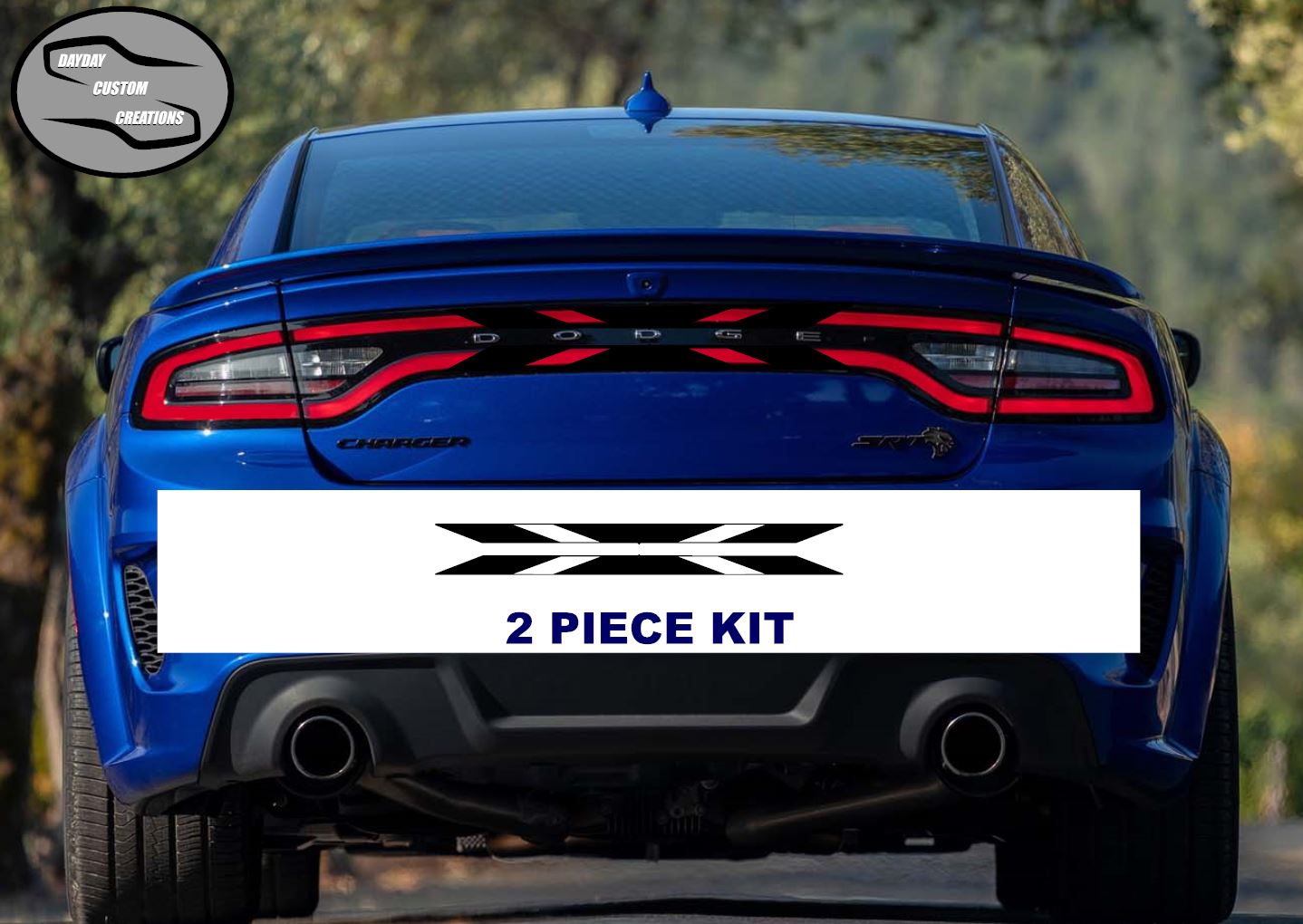 15 - 23 Dodge Charger Taillight Decal Design 7 - Speedlogix