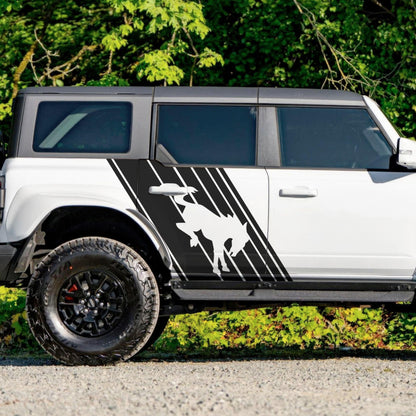 Bronco Horse Side Panel Car Graphic Sticker. #6952