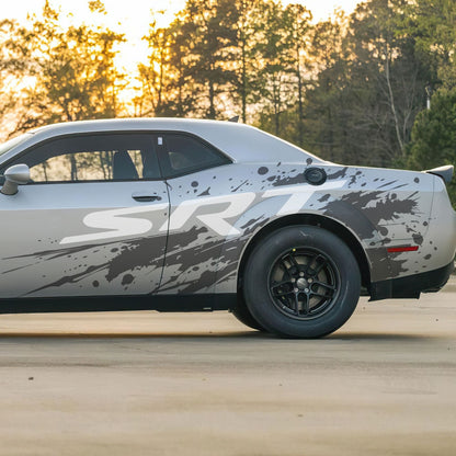 SRT Splatter Car Decal. For Challenger, Charger, Durango. Mopar. #7086-Sup