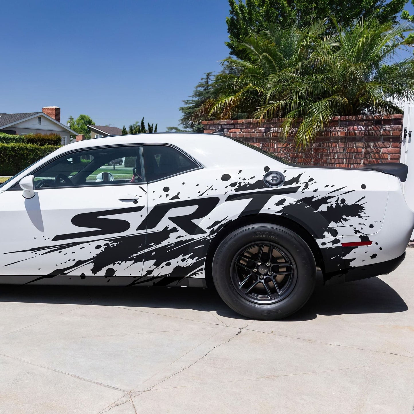 SRT Splatter Car Decal. For Challenger, Charger, Durango. Mopar. #7086-Sup