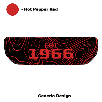 1966 Topographic Shifter Plate (Printed Series + Acrylic) - 2021+ Bronco - Speedlogix