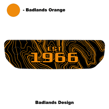 1966 Topographic Shifter Plate (Printed Series + Acrylic) - 2021+ Bronco - Speedlogix