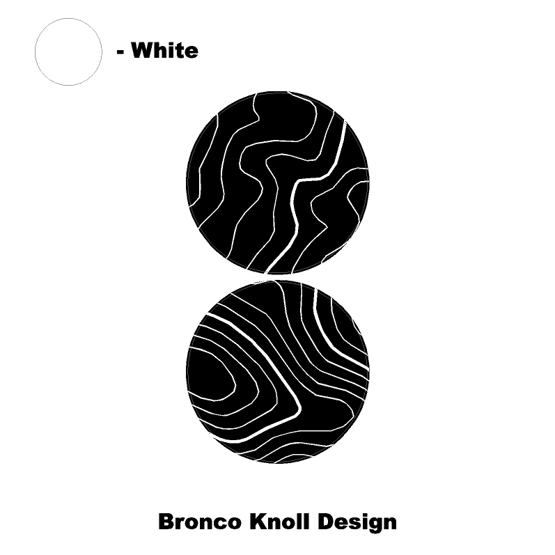 1966 Topographic Shifter Plate (Printed Series + Acrylic) - 2021+ Bronco - Speedlogix