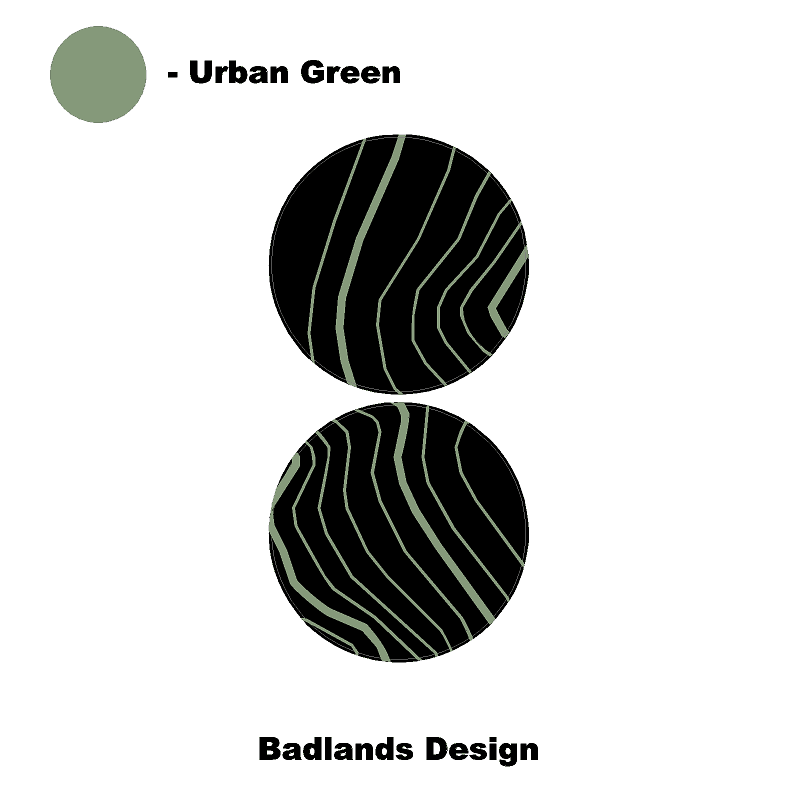 1966 Topographic Shifter Plate (Printed Series + Acrylic) - 2021+ Bronco - Speedlogix