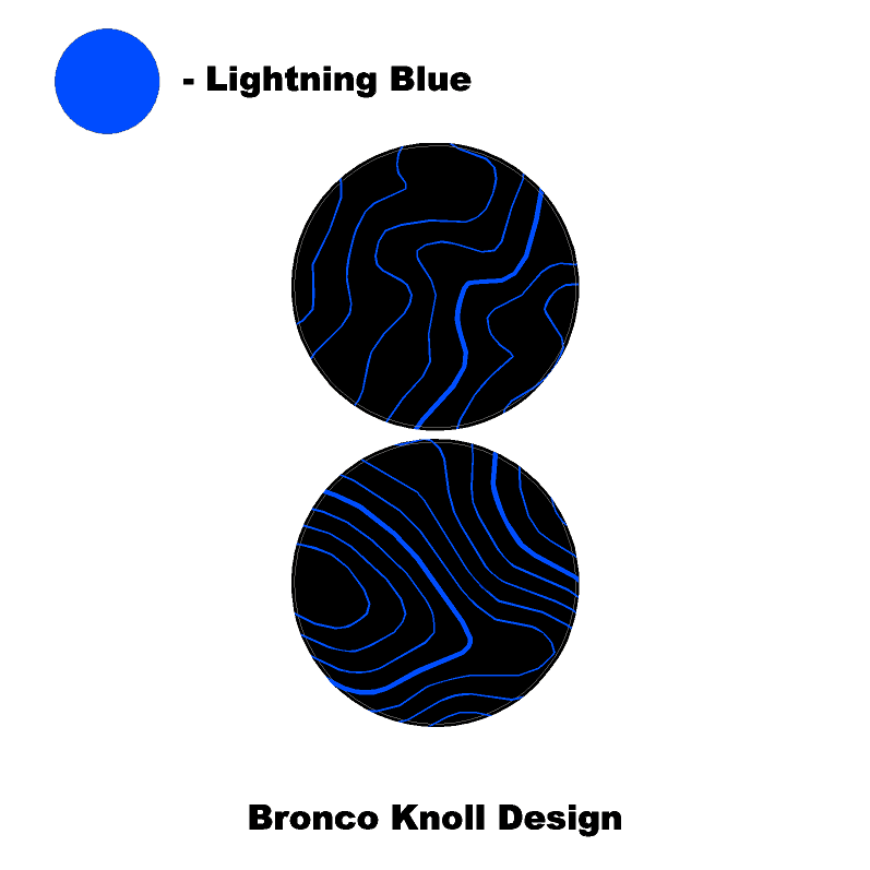 1966 Topographic Shifter Plate (Printed Series + Acrylic) - 2021+ Bronco - Speedlogix