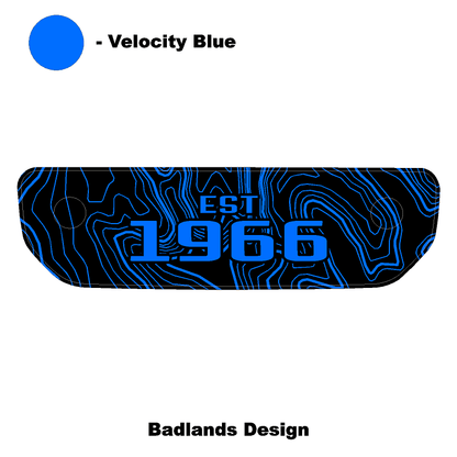 1966 Topographic Shifter Plate (Printed Series + Acrylic) - 2021+ Bronco - Speedlogix