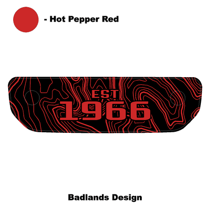 1966 Topographic Shifter Plate (Printed Series + Acrylic) - 2021+ Bronco - Speedlogix