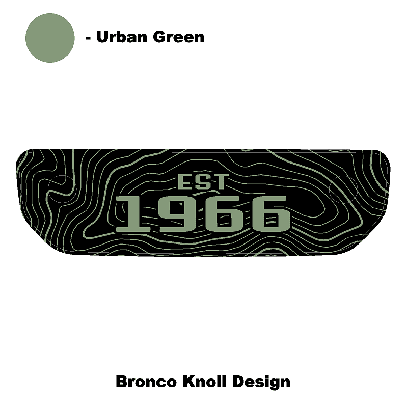 1966 Topographic Shifter Plate (Printed Series + Acrylic) - 2021+ Bronco - Speedlogix