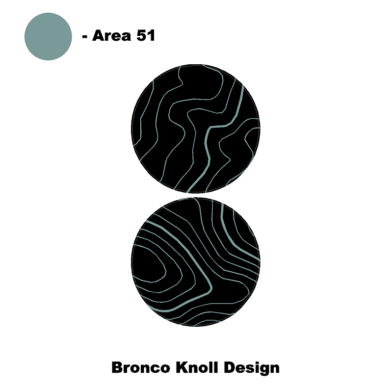 1966 Topographic Shifter Plate (Printed Series + Acrylic) - 2021+ Bronco - Speedlogix