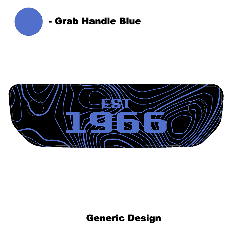 1966 Topographic Shifter Plate (Printed Series + Acrylic) - 2021+ Bronco - Speedlogix