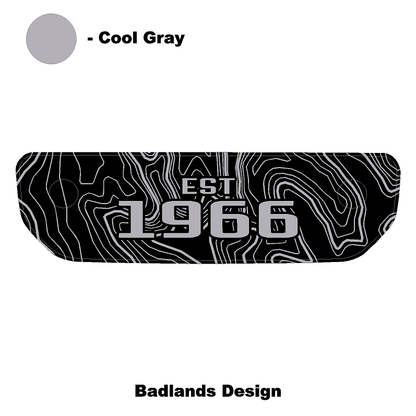 1966 Topographic Shifter Plate (Printed Series + Acrylic) - 2021+ Bronco - Speedlogix