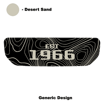 1966 Topographic Shifter Plate (Printed Series + Acrylic) - 2021+ Bronco - Speedlogix