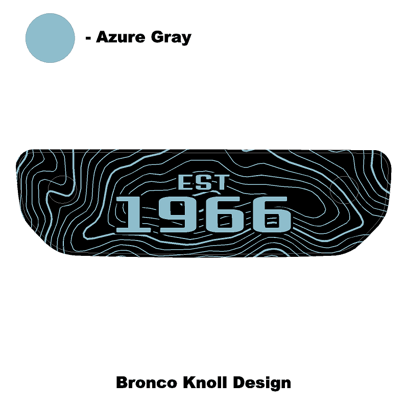 1966 Topographic Shifter Plate (Printed Series + Acrylic) - 2021+ Bronco - Speedlogix