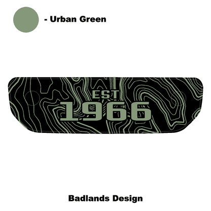 1966 Topographic Shifter Plate (Printed Series + Acrylic) - 2021+ Bronco - Speedlogix