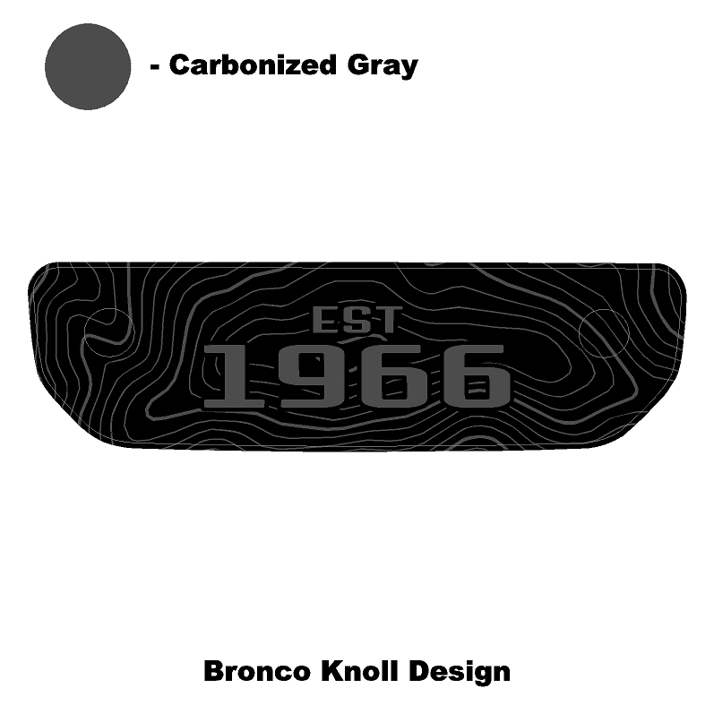 1966 Topographic Shifter Plate (Printed Series + Acrylic) - 2021+ Bronco - Speedlogix