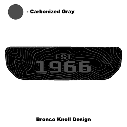 1966 Topographic Shifter Plate (Printed Series + Acrylic) - 2021+ Bronco - Speedlogix