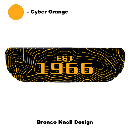 1966 Topographic Shifter Plate (Printed Series + Acrylic) - 2021+ Bronco - Speedlogix