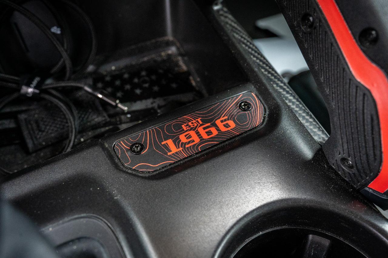 1966 Topographic Shifter Plate (Printed Series + Acrylic) - 2021+ Bronco - Speedlogix