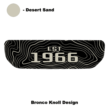 1966 Topographic Shifter Plate (Printed Series + Acrylic) - 2021+ Bronco - Speedlogix