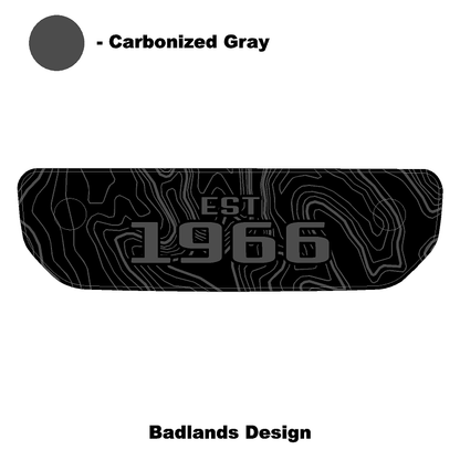1966 Topographic Shifter Plate (Printed Series + Acrylic) - 2021+ Bronco - Speedlogix