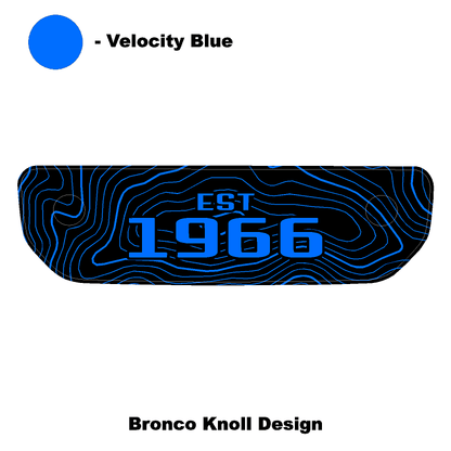 1966 Topographic Shifter Plate (Printed Series + Acrylic) - 2021+ Bronco - Speedlogix