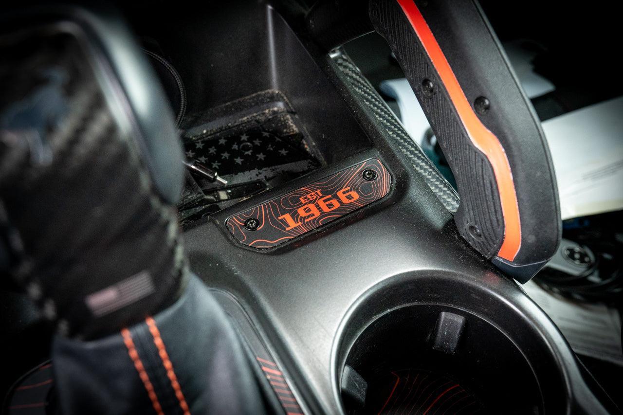 1966 Topographic Shifter Plate (Printed Series + Acrylic) - 2021+ Bronco - Speedlogix