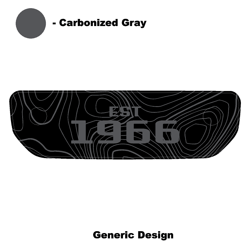 1966 Topographic Shifter Plate (Printed Series + Acrylic) - 2021+ Bronco - Speedlogix