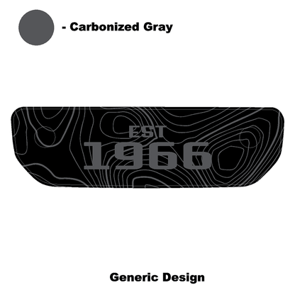 1966 Topographic Shifter Plate (Printed Series + Acrylic) - 2021+ Bronco - Speedlogix