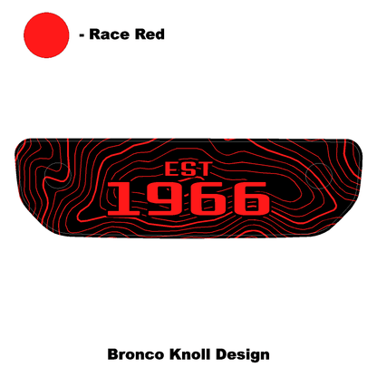 1966 Topographic Shifter Plate (Printed Series + Acrylic) - 2021+ Bronco - Speedlogix