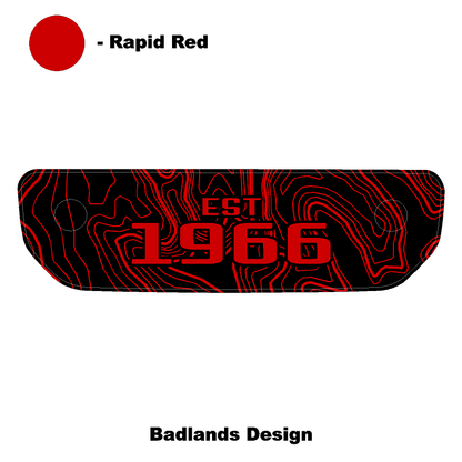 1966 Topographic Shifter Plate (Printed Series + Acrylic) - 2021+ Bronco - Speedlogix