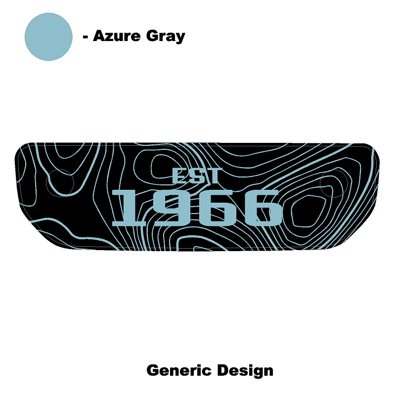 1966 Topographic Shifter Plate (Printed Series + Acrylic) - 2021+ Bronco - Speedlogix