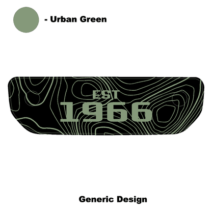 1966 Topographic Shifter Plate (Printed Series + Acrylic) - 2021+ Bronco - Speedlogix