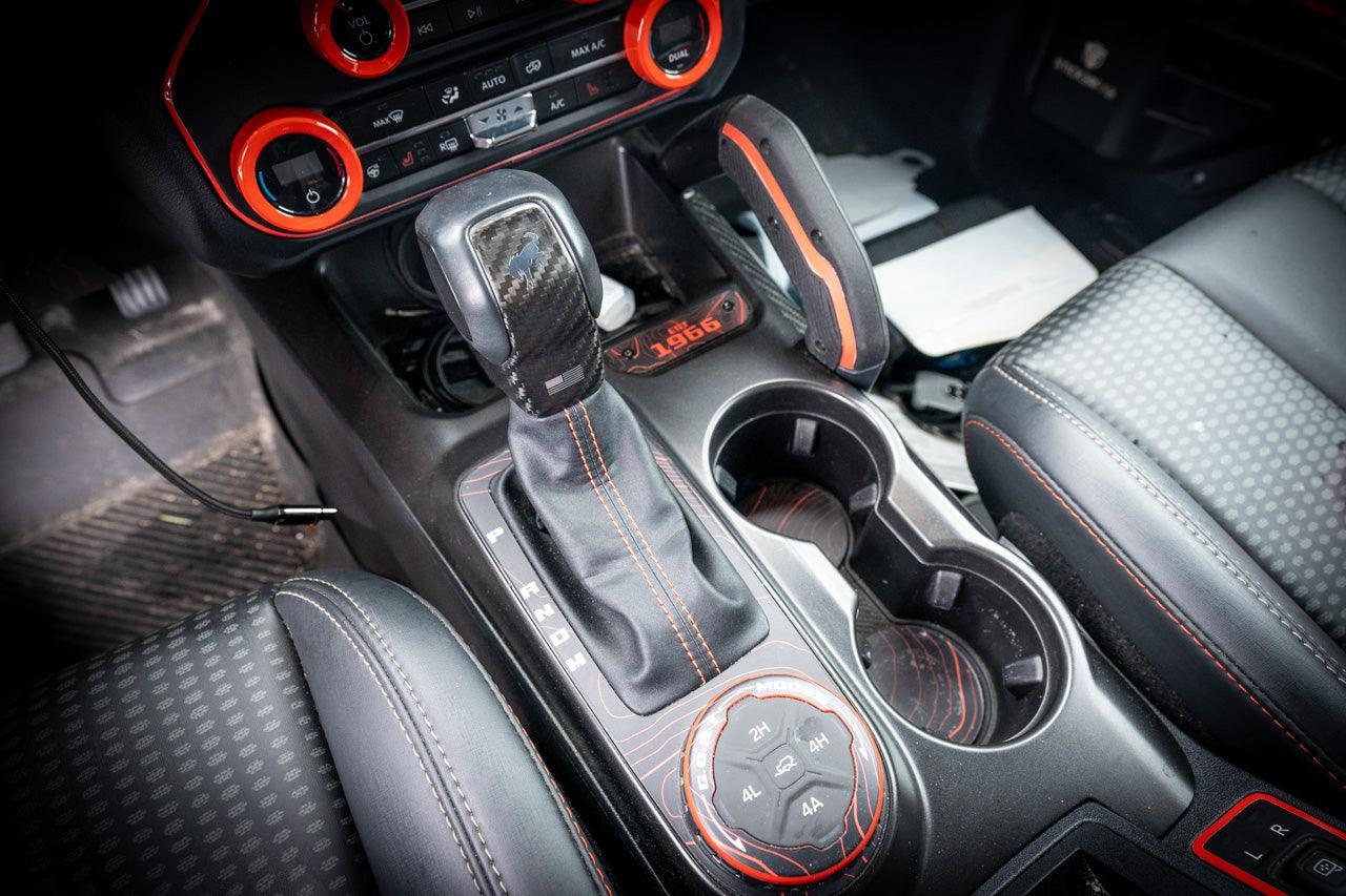 1966 Topographic Shifter Plate (Printed Series + Acrylic) - 2021+ Bronco - Speedlogix