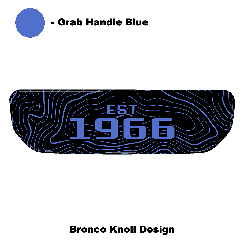 1966 Topographic Shifter Plate (Printed Series + Acrylic) - 2021+ Bronco - Speedlogix