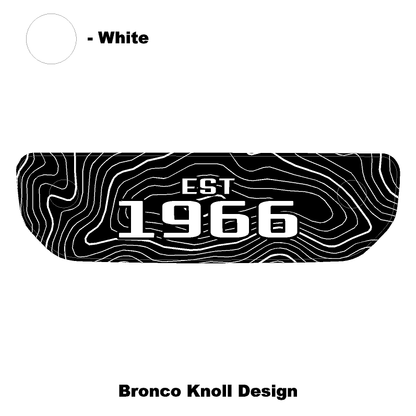 1966 Topographic Shifter Plate (Printed Series + Acrylic) - 2021+ Bronco - Speedlogix