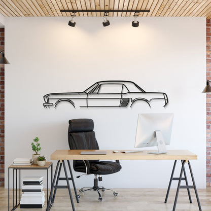 1967 Mustang Coupe Classic Metal Car Wall Art - MT0099 - Speedlogix