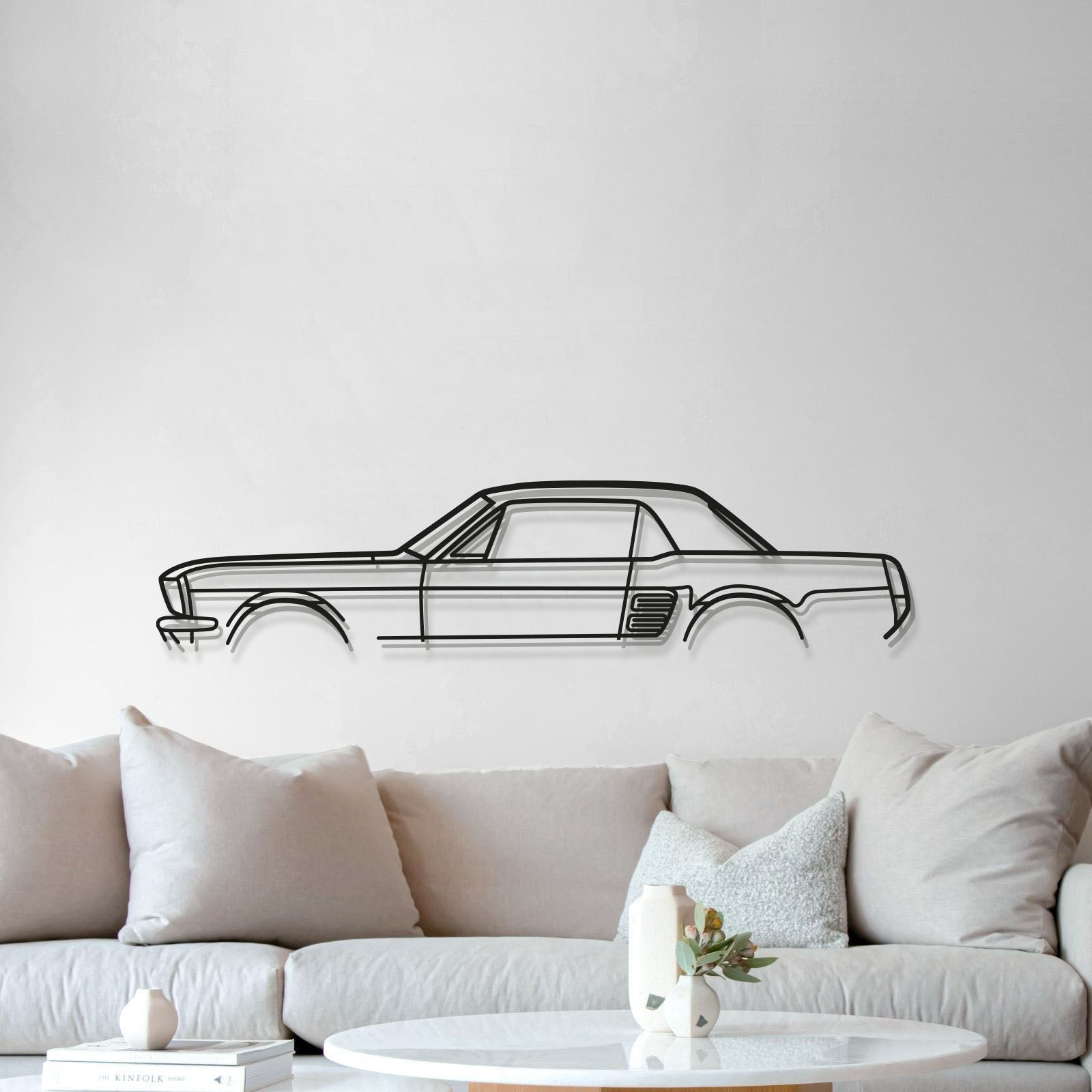 1967 Mustang Coupe Classic Metal Car Wall Art - MT0099 - Speedlogix