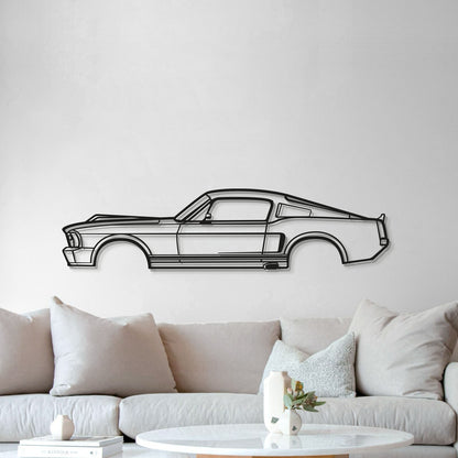 1968 Mustang Eleanor Metal Car Wall Art - MT0110 - Speedlogix