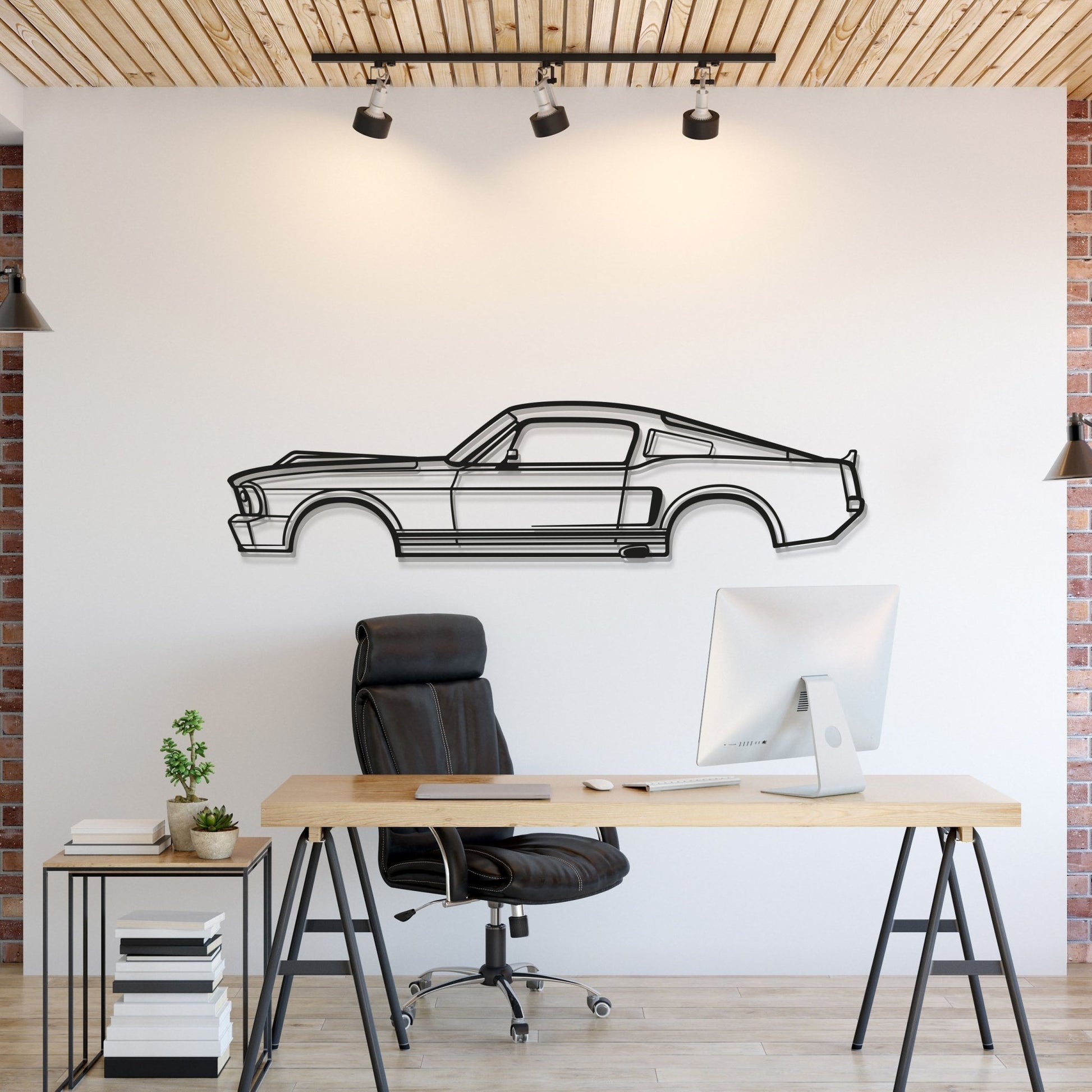 1968 Mustang Eleanor Metal Car Wall Art - MT0110 - Speedlogix