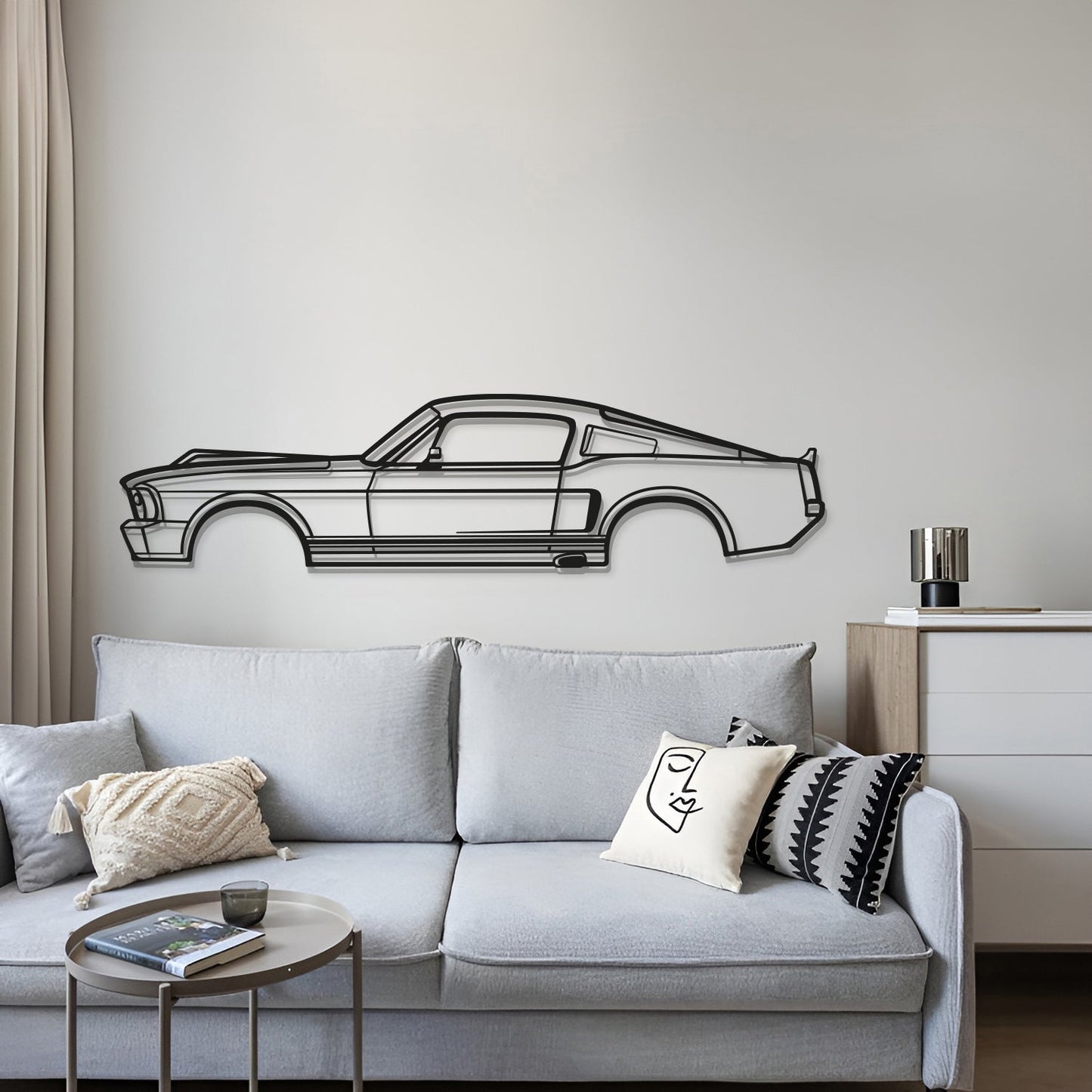 1968 Mustang Eleanor Metal Car Wall Art - MT0110 - Speedlogix