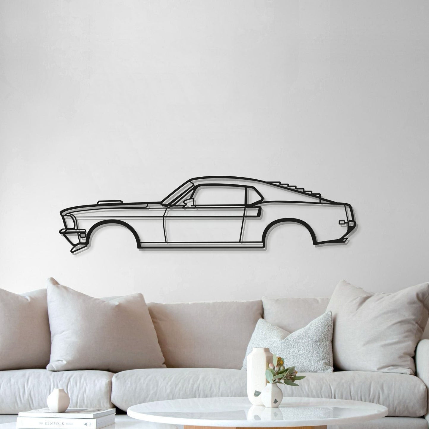 1968 Mustang Mach 1 Metal Car Wall Art - MT0113 - Speedlogix