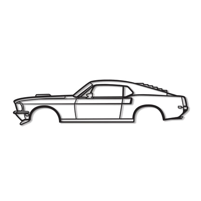 1968 Mustang Mach 1 Metal Car Wall Art - MT0113 - Speedlogix