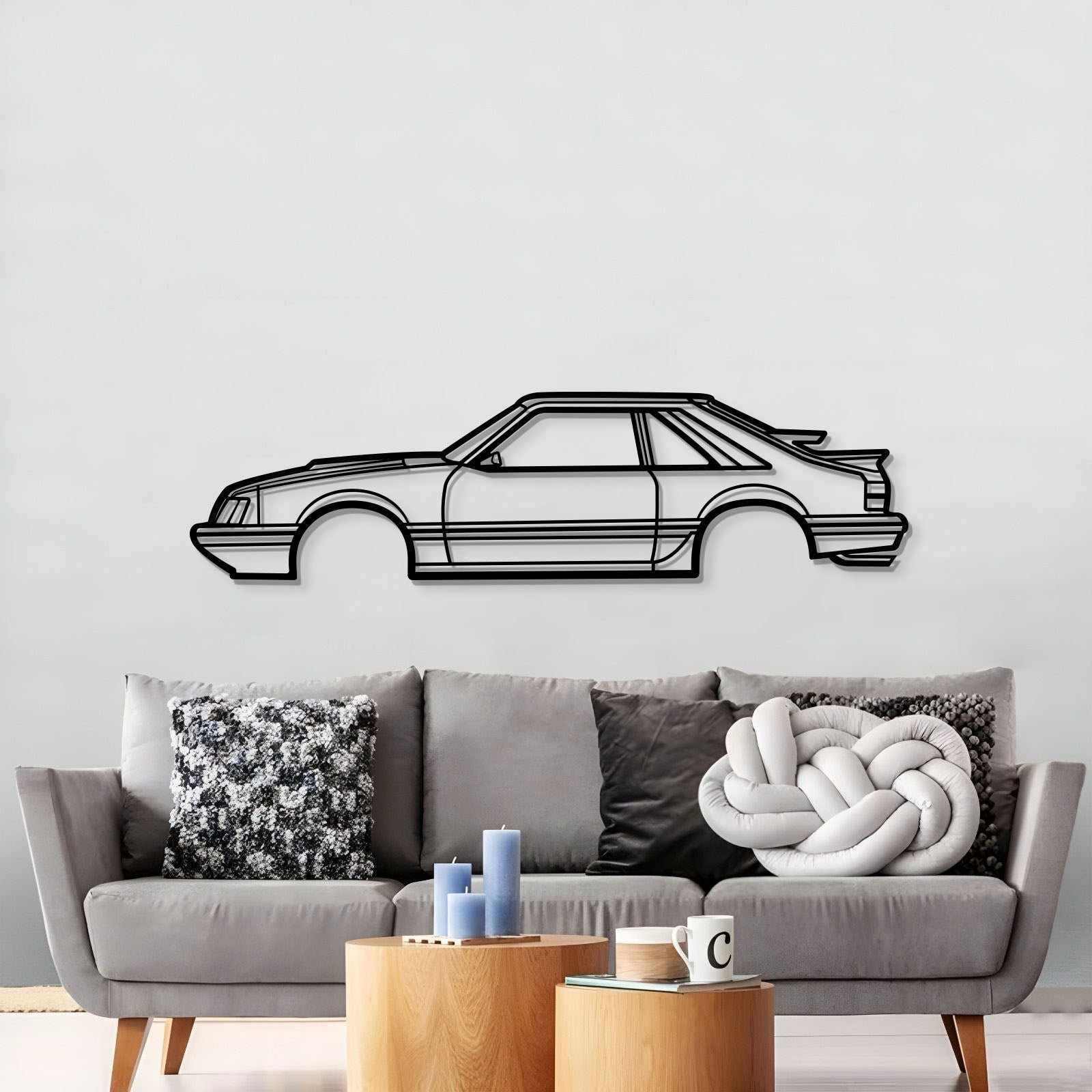 1986 Mustang SVO Metal Car Wall Art - MT0207 - Speedlogix