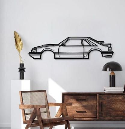 1986 Mustang SVO Metal Car Wall Art - MT0207 - Speedlogix