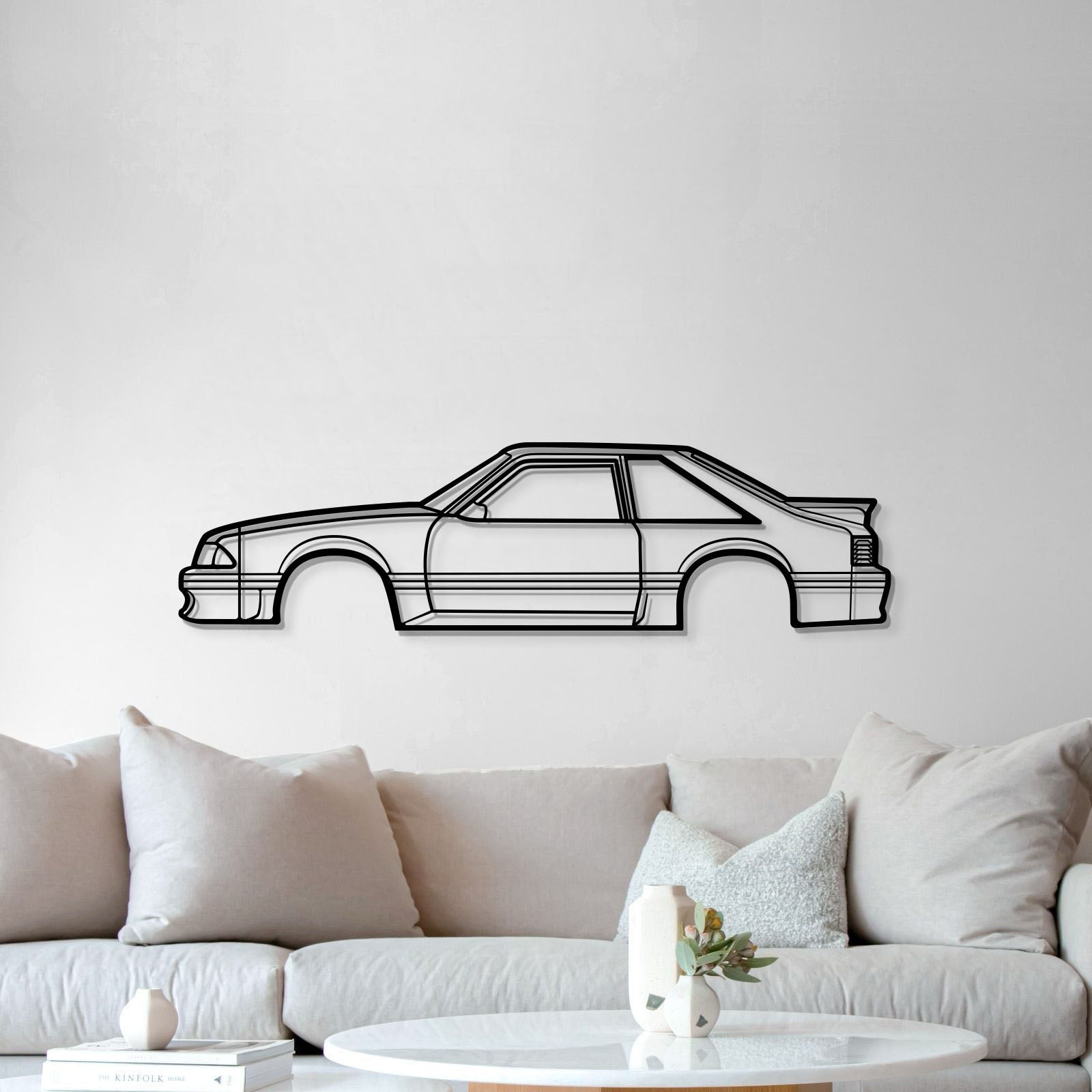 1988 Mustang GT Hatchback Metal Car Wall Art - MT0219 - Speedlogix